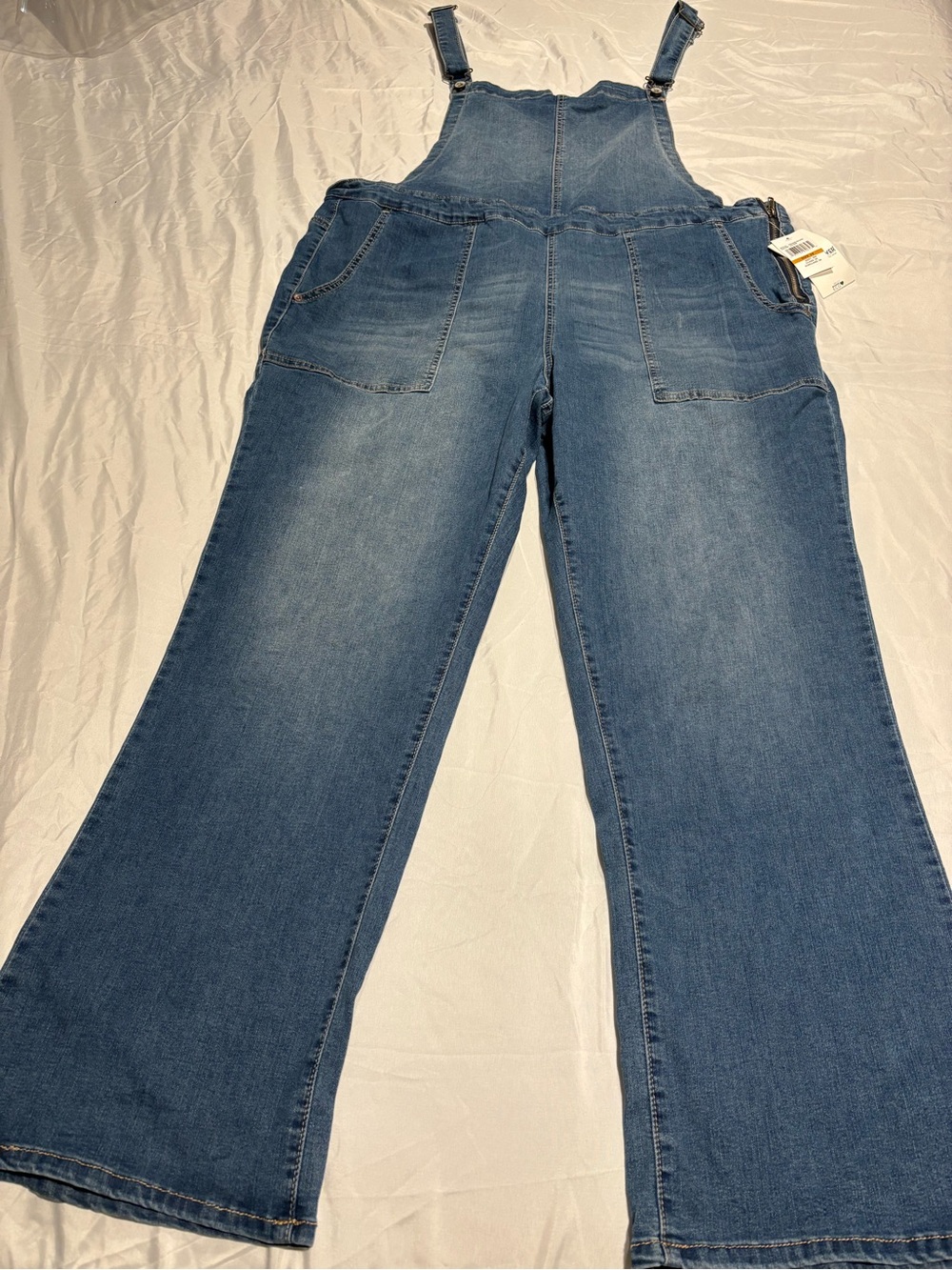 WallFlower NWT High Rise Flare Denim Overalls Women Plus Size 3X KOHC